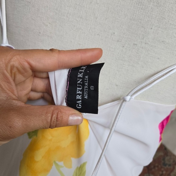 Vtg Y2K Garfunkle Australia Size Lavender Floral Feminine Maxi Sleeveless Dress - Picture 5 of 8